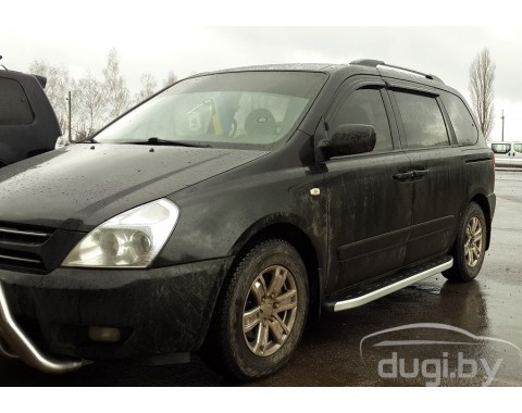 Подножки "Newstar Grey" для Kia Carens